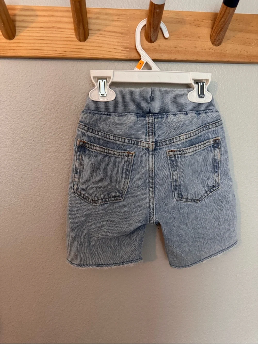 GAP Light Blue Denim Shorts with Knit Waistband